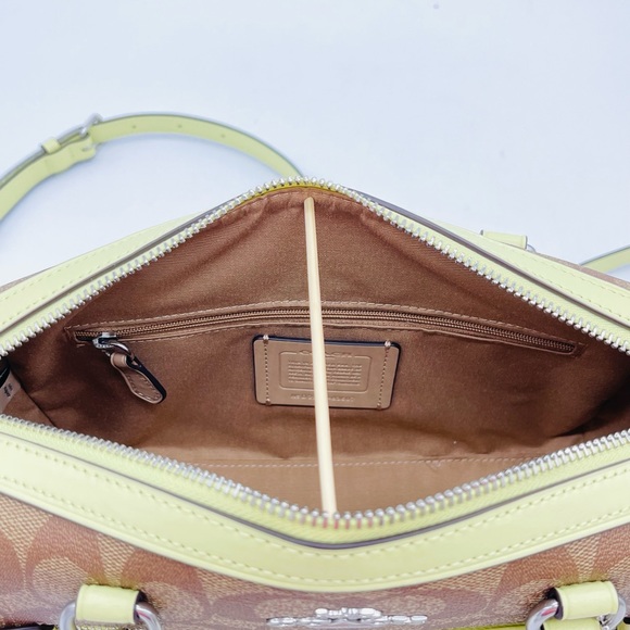 Coach Rowan Satchel Crossbody Bag in Signature Canvas - Picture 9 of 10
